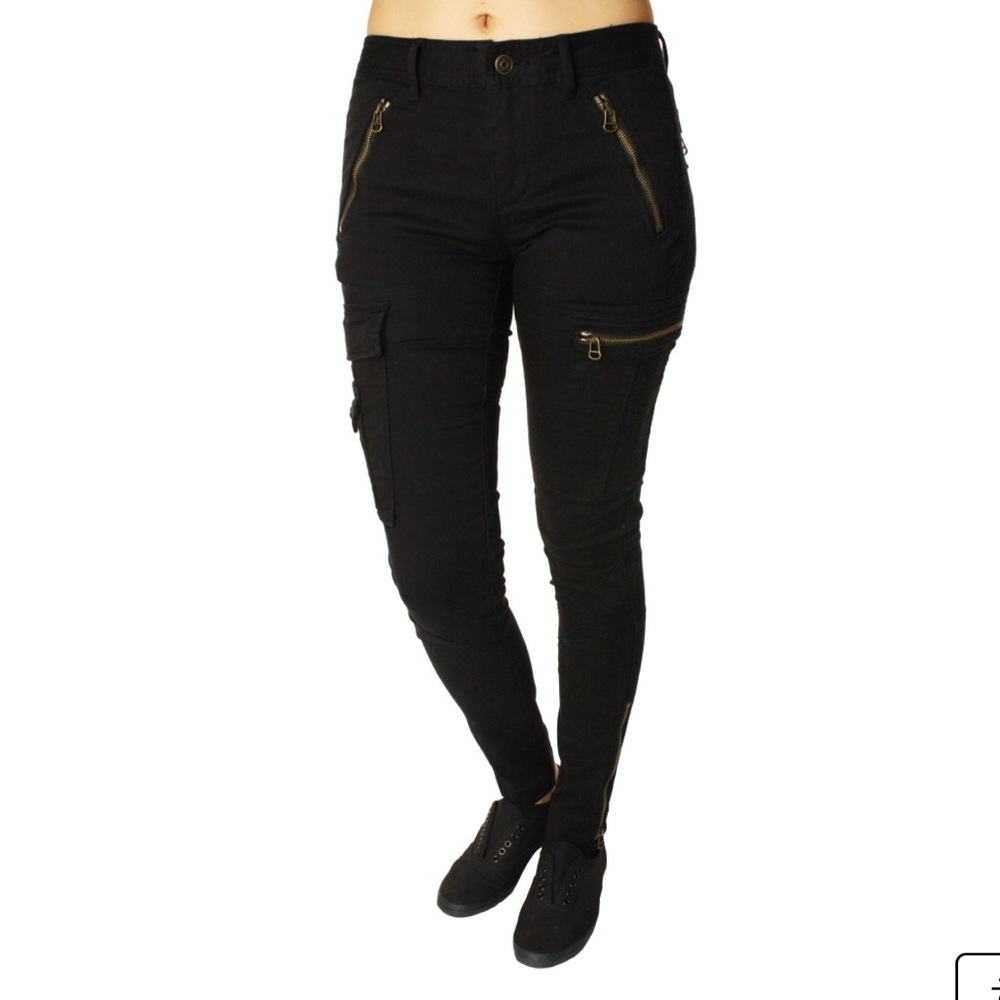 Polo by Ralph Lauren Black Cargo Skinny Pants